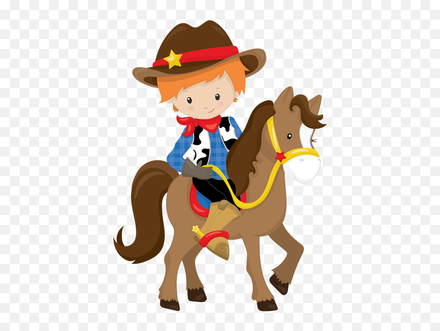 Cowboy Western Lil Buckaroo Birthday Invitations Choose Your - Black Cowgirl On Horse Clipart Emoji,Cowboy Gun Emoji
