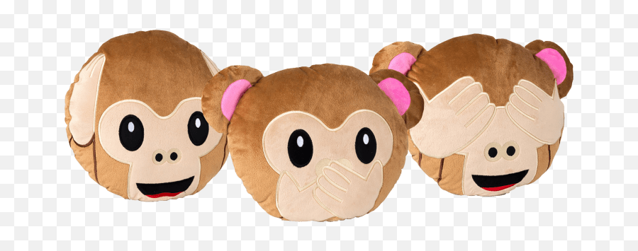 Super Toys Emoji Pillows - See No Evil Monkey Plush,Pictures Of Emoji Pillows