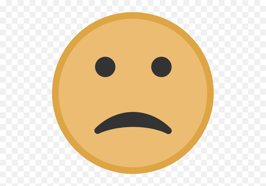 Yellow Sad Face Graphic - Sad Face Emoji,Sad Face Emoji