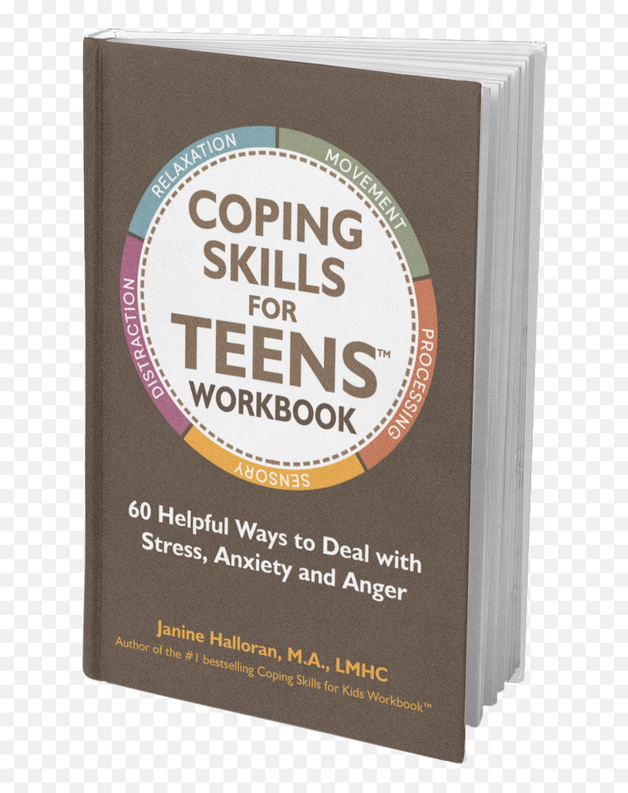 Coping Skills For Teens Workbook - Print Version Book Cover Emoji,Emotions Word Search Printable