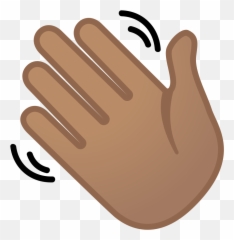 Ok Hand Emoji - Black Hand Waving Emoji,Ok Hand Emoji