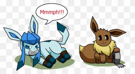 Glaceon Tied Up Emoji,Emoticon Gagged