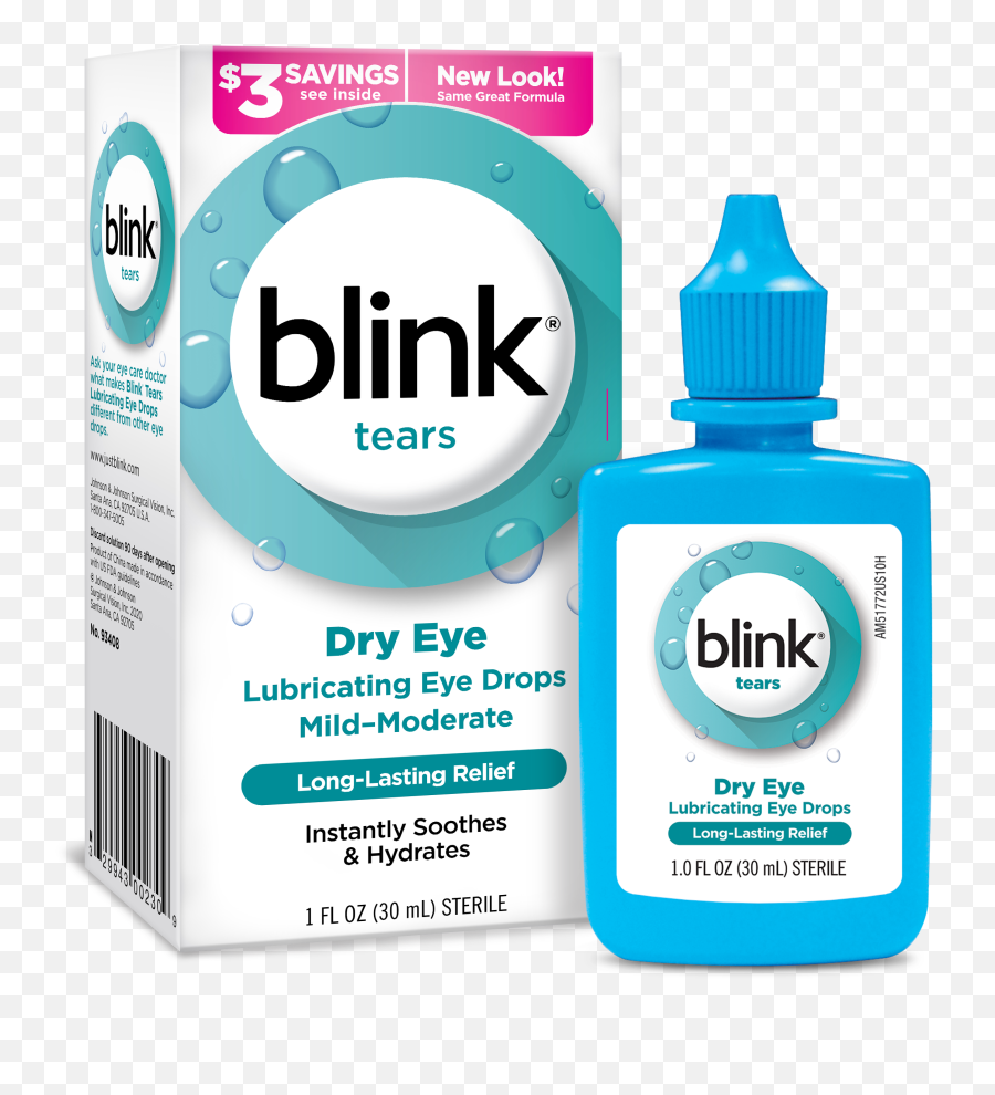 Blink Tears Lubricating Eye Drops Mild - Blink Eye Drops Emoji,Emoji Stickers And Candy Box 36ct