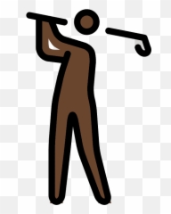 Person Golfing Emoji Clipart - For Golf,Golf Emoji