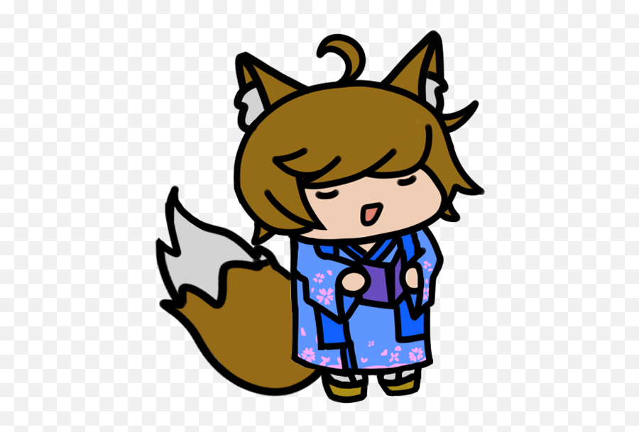 A Really Cute Chibi My Friend Pachu Made For Me U003ew - Fictional Character Emoji,Japanese Chibi Emojis