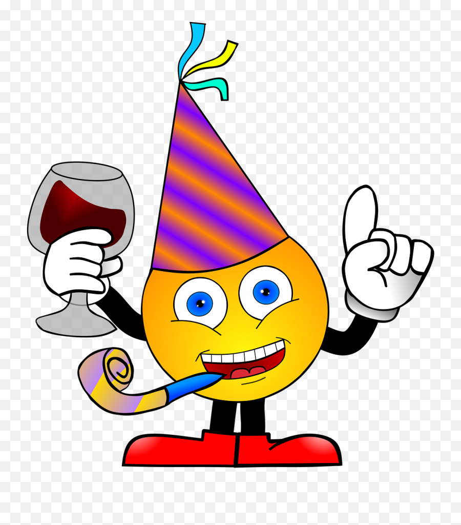 Free Photo Party Anniversary Neujahre - Smiley Silvester Emoji,New Year Emoji