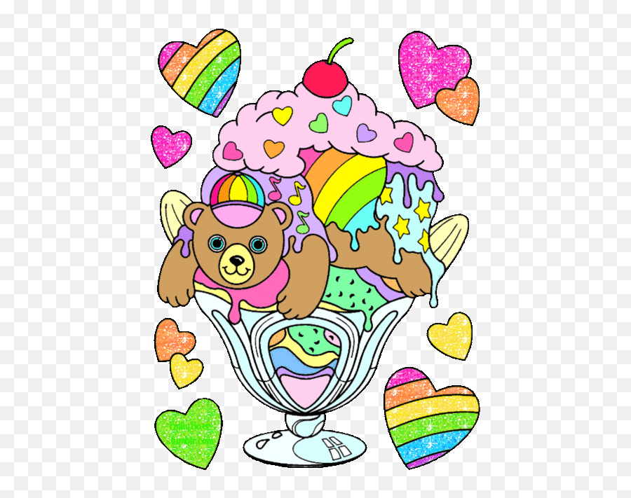 Frank Thomas Baseball Player Stickers - Cute Ice Cream Animated Gif Emoji,Lisa Frank Emojis Frank Thomas Baseball Player Stickers - Cute Ice Cream Animated Gif Emoji,Lisa Frank Emojis