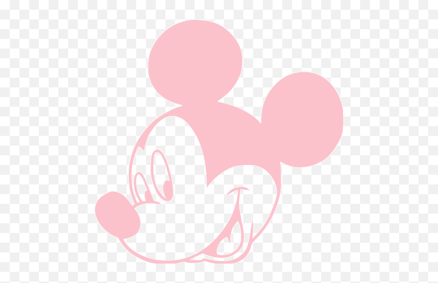 Pink Mickey Mouse Icon - Mickey Mouse Pink Png Emoji,Mickey Mouse Fb Emoticon