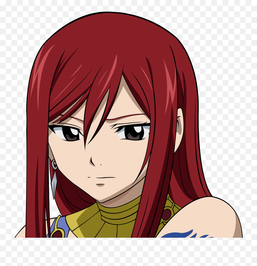 Erza Scarlet 4k Ultra Hd Wallpaper - Anime Characters With Red Hair Icon Emoji,Fairy Tail Erza Chibi Emoticon