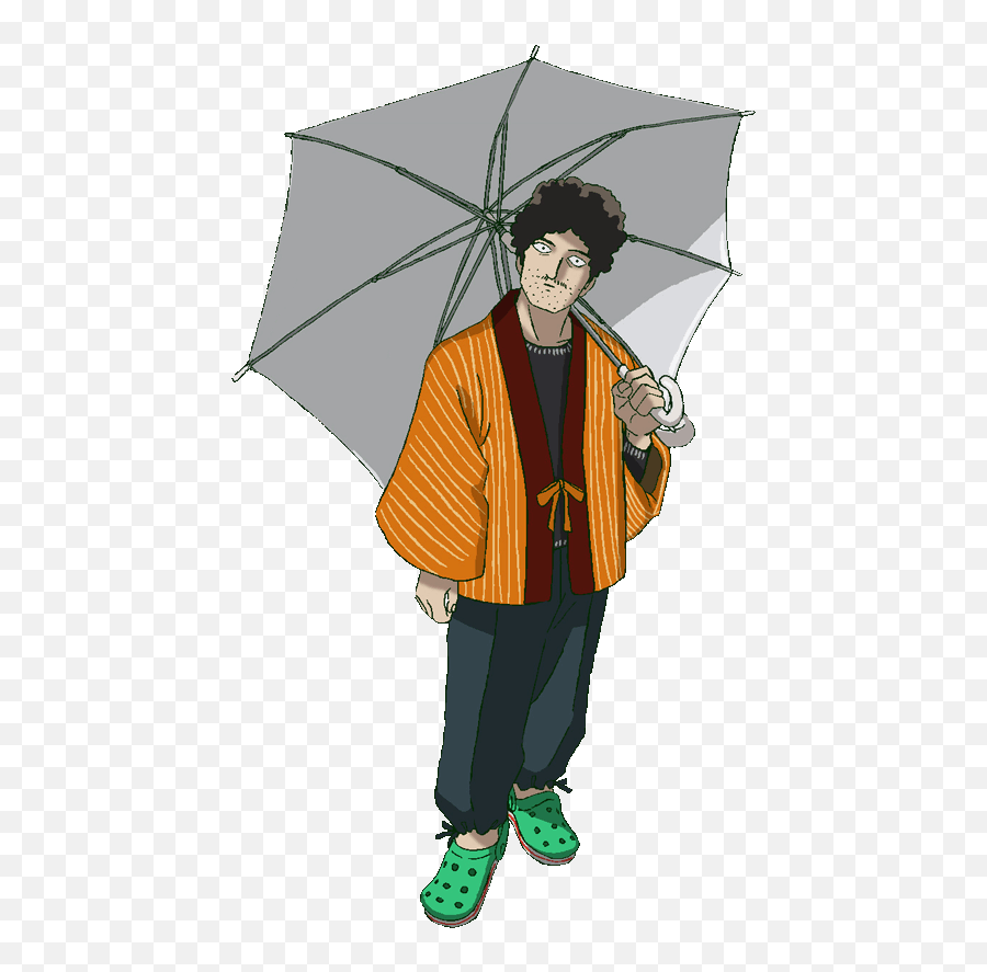 Katsuya Serizawa - Umbrella Guy Mob Psycho Emoji,Mob Psycho 100 Emotions