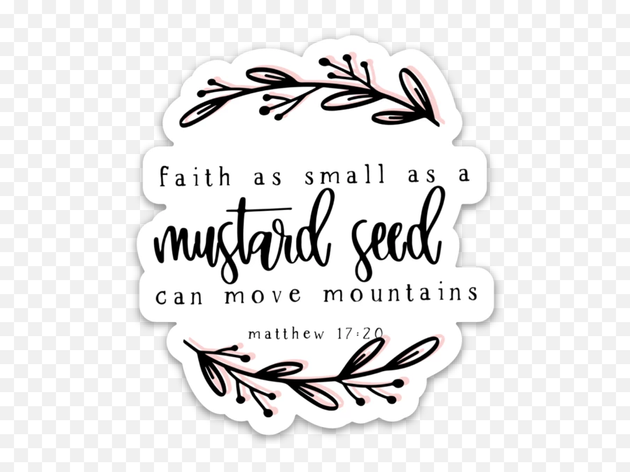 Faith As Small As A Mustard Seed - Faith Mustard Seed Clip Art Emoji,Let Emotions Control You Verse