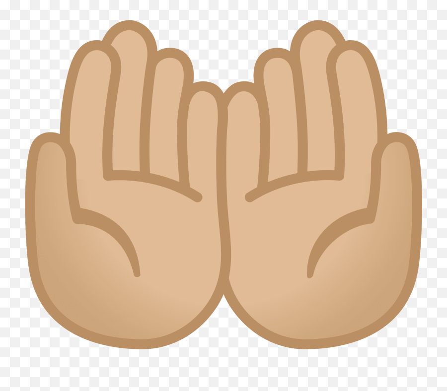 Palms Up Together Emoji Clipart - Transparent Palms Up Png,Hands Up Emoji