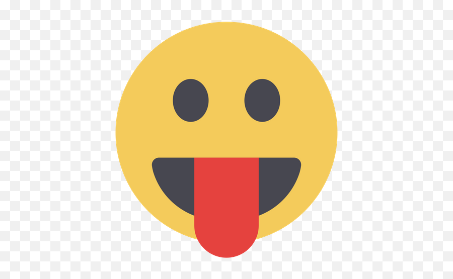 Free Face With Tounge Flat Emoji Icon - Available In Svg,Sad Baby Yellow Emoticon