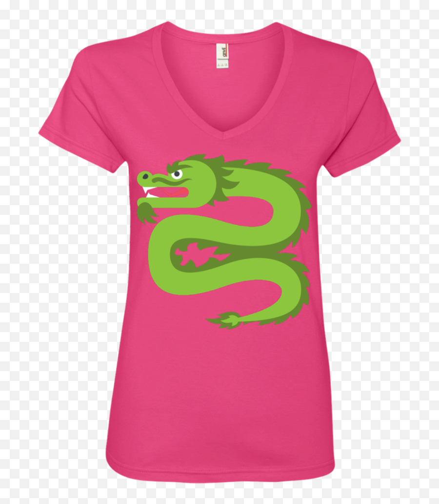 Dragon Emoji Ladies V - Cindy Lou Who Shirt,Dragon Emoji