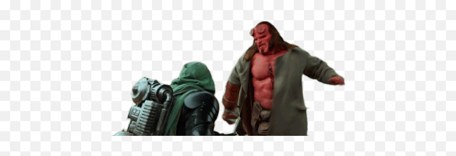 Stab Angry Gif - Hellboy Emoji,Stabbing Emoji