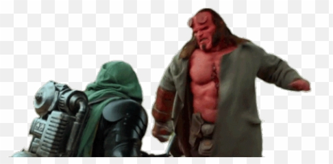 Stab Angry Gif - Hellboy Emoji,Stabbing Emoji