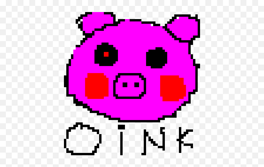 Piggy Roblox Pixel Art Emoji,Piggy Emoji Roblox