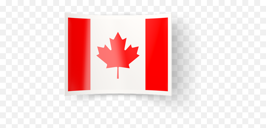 Bent Icon Illustration Of Flag Of Canada Emoji,Mable Leaf Emoji