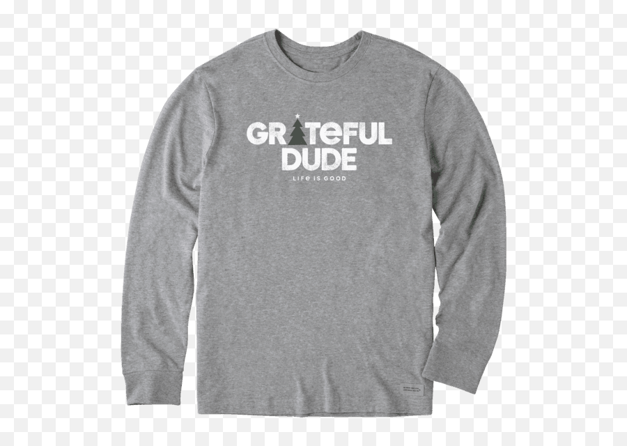 Sale Menu0027s Holiday Grateful Dude Long Sleeve Crusher Tee - Long Sleeve Emoji,Facebook Thankful Emoji