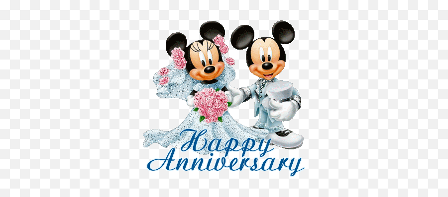 Happy Anniversary Cartoons Cards Gifs - Happy Wedding Anniversary Disney Emoji,Happy Anniversary Emoji