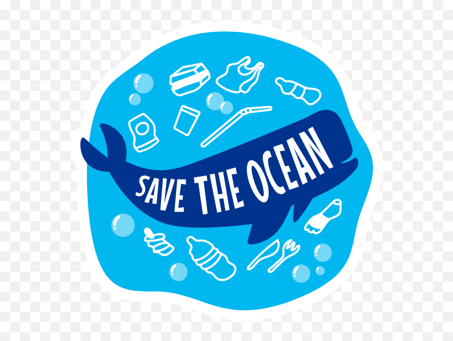 Save The Ocean Sticker - Language Emoji,Ocean Man Emoji