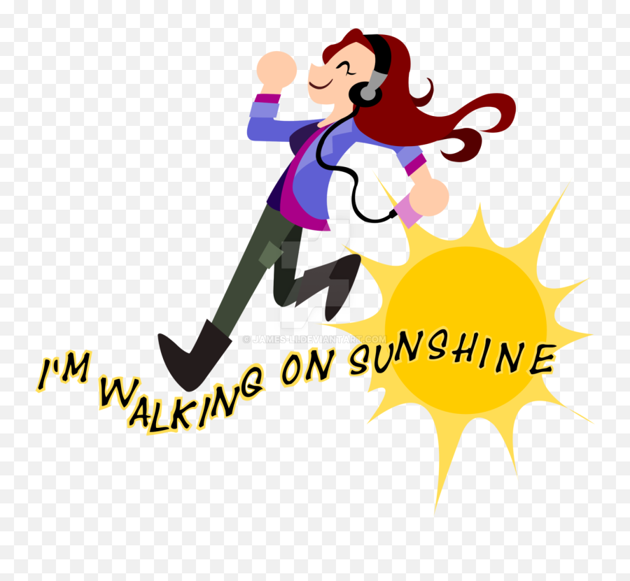 Charlie Bradbury I M On Sunshine By - Walking On Sunshine Im Walking On Sunshine Animated Emoji,You Are My Sunshine Emoji
