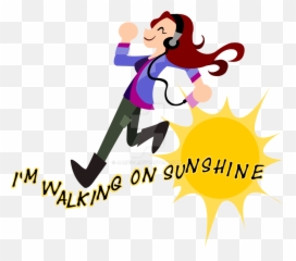 Charlie Bradbury I M On Sunshine By - Walking On Sunshine Im Walking On Sunshine Animated Emoji,You Are My Sunshine Emoji