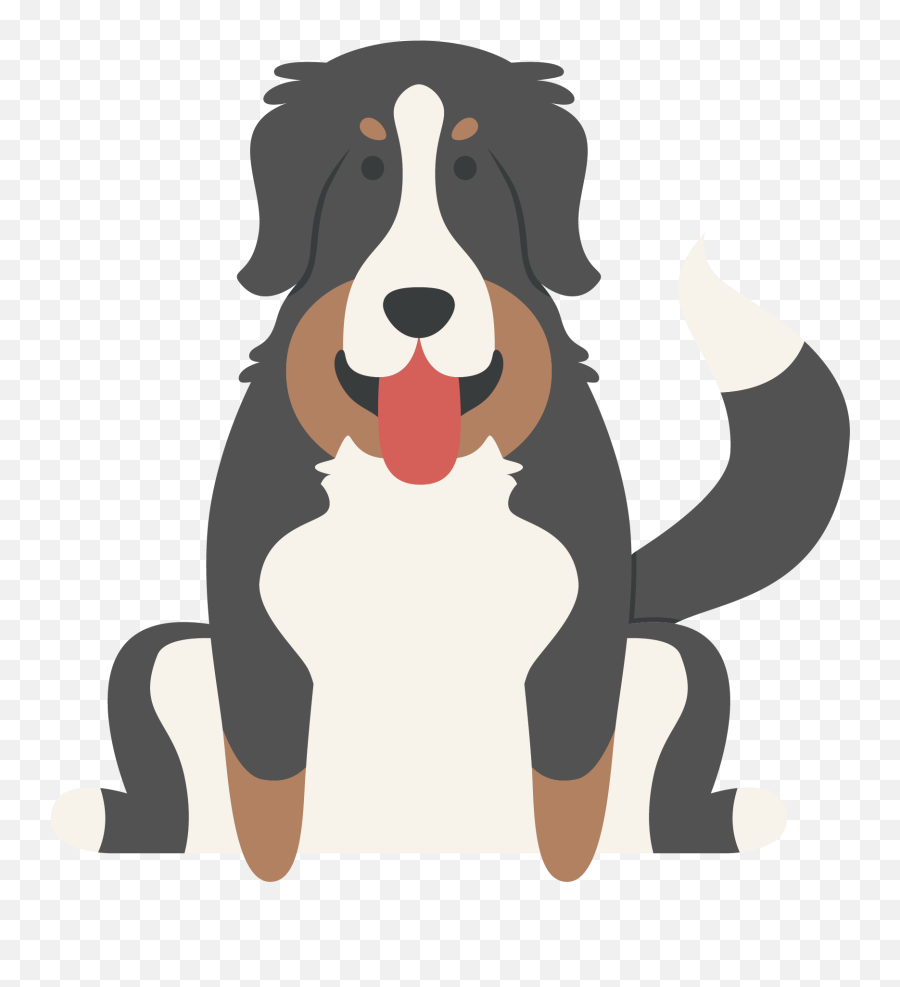 Bernese Mountain Dog Clipart Russian - Bernese Mountain Dog Emoji,Bernese Mountain Dog Emoji