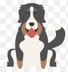 Bernese Mountain Dog Clipart Russian - Bernese Mountain Dog Emoji,Bernese Mountain Dog Emoji