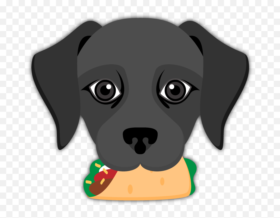 Black Labrador Emoji - Labrador Retriever,Dog And Cat Emoji