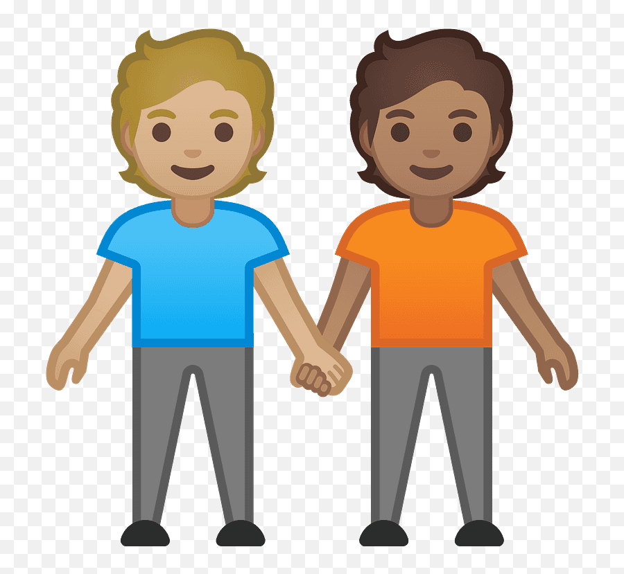 People Holding Hands Emoji Clipart Free Download - Imagenes De Dos Personas Animadas,Emoji De Mano