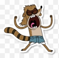 Cute Scrapbooking Vector Sticker By Carolynemalan2 - Rigby Death Kwon Do Emoji,Shit Emoji Vector