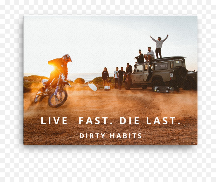 Canvas Prints U2013 Dirty Habits - Motorcycling Emoji,Dirt Bike Emoticons