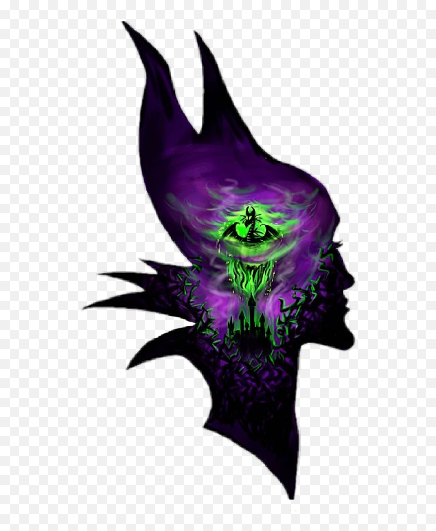 Maleficent Disneyvillan Sticker - Transparent Disney Villains Png Emoji,Maleficent Emoji