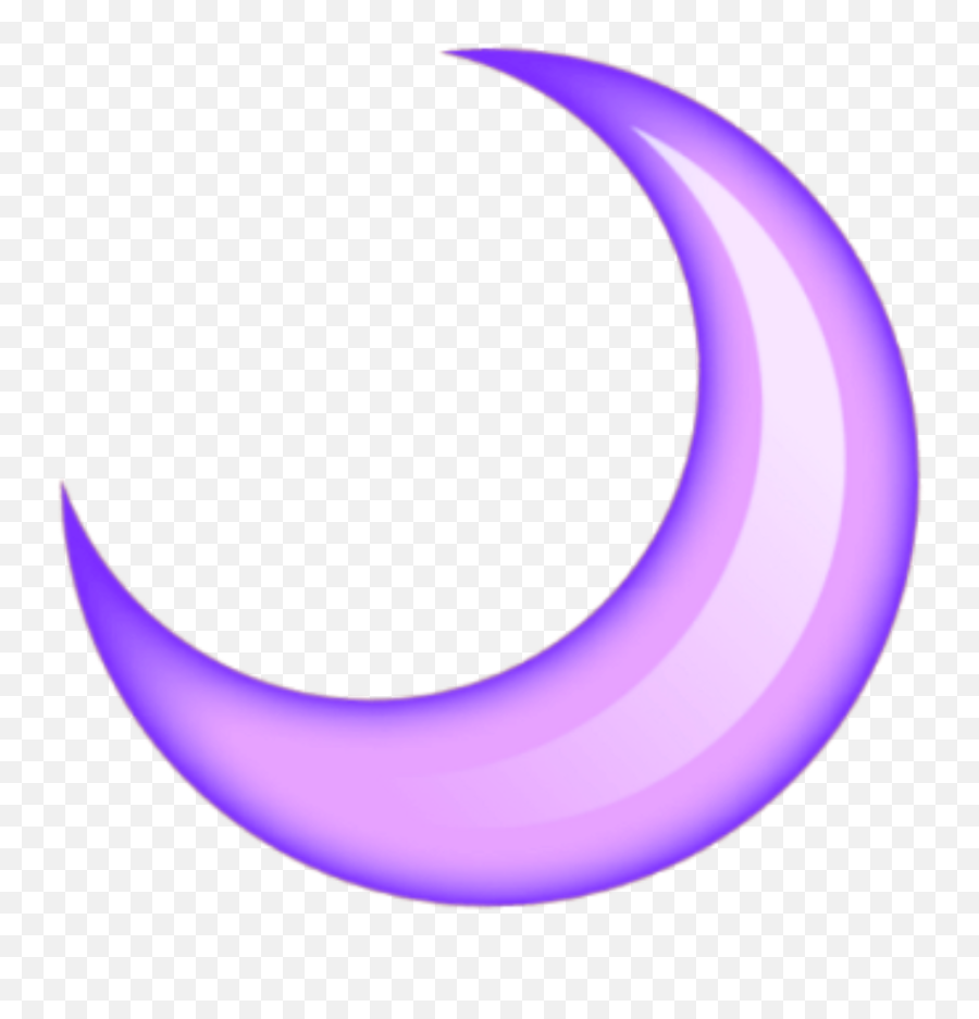 Moon Emoji Purple Sticker - Celestial Event,Emoji Crescent Moon July 17