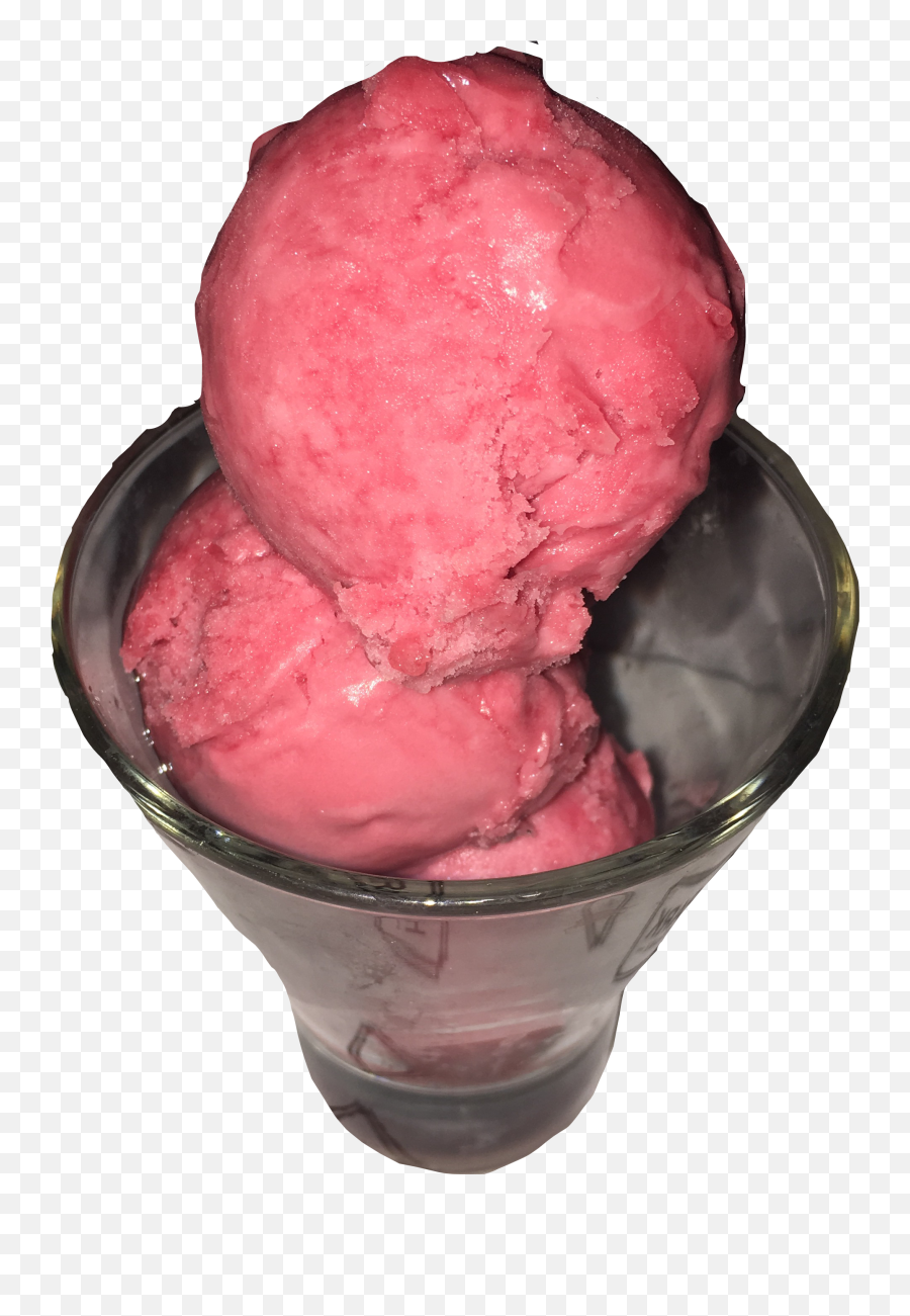 Pink Sorbet Icecream Glass Sticker - Fresh Emoji,Sorbet Emoji
