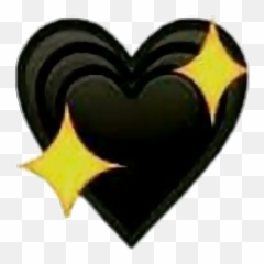 Black Heart Emoji Png Transparent Png - All Black Emojis Aesthetic,Black Heart Emoji Transparent