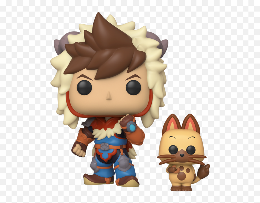 Funko Pop Monster Hunter Stories - Lute With Navirou Vinyl Figure Monster Hunter Funko Pops Emoji,Vinyl Toy + Change Emotions