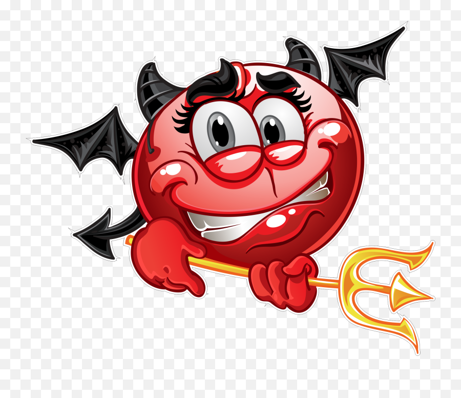 Devil Emoji Decal - Smiley Teufel,Transparent Devil Emojis