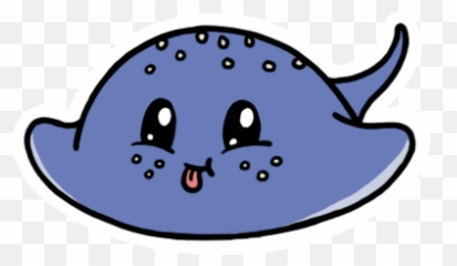 Happy Manta Ray Sticker By Aminal Sticker Imessage Sticker - Cartoon Manta Ray Gif Emoji,Twitch Zelda Emoji