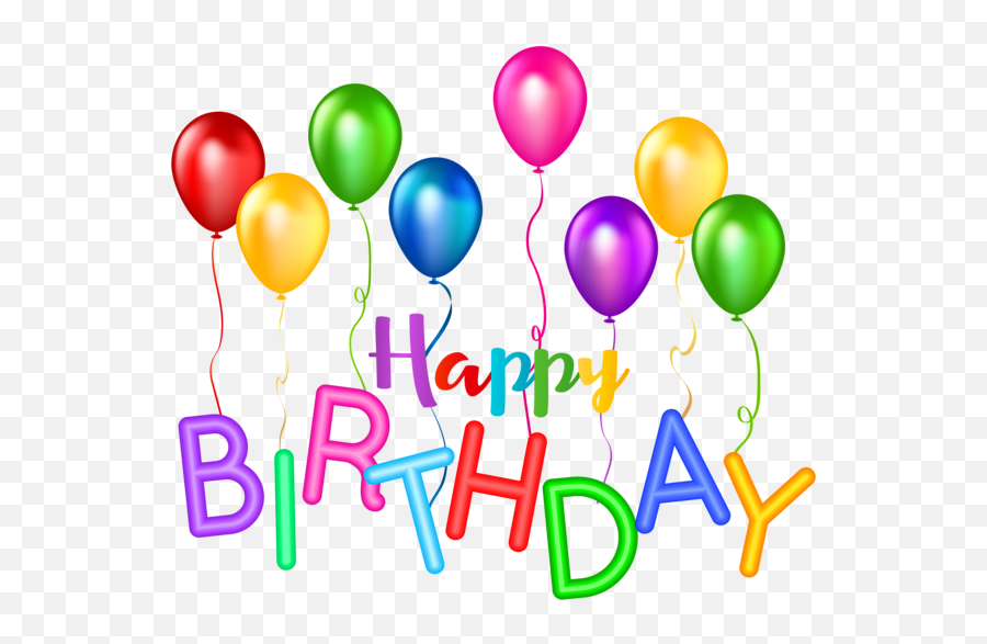 Happy Birthday Transparent Image Gallery Png Transparent - Transparent Birthday Balloon Gif Emoji,Birthday Text Emoji Art