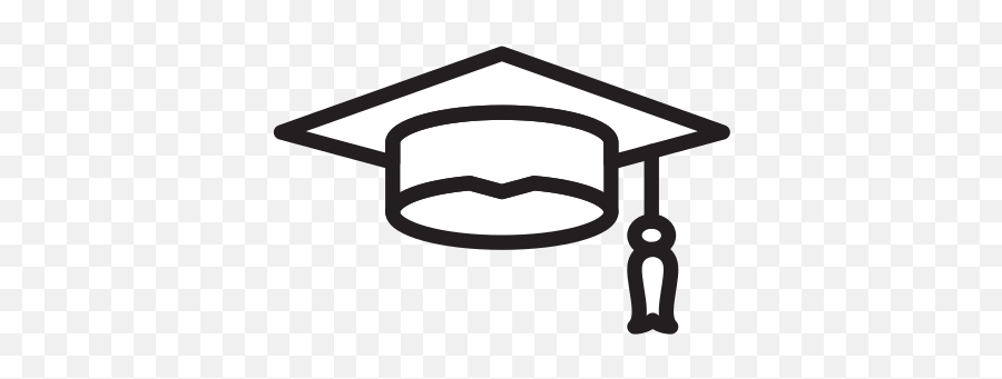 Graduation Cap Free Icon Of Selman Icons - Grad Hats Black And White Emoji,Gradutuation Cap Emoticon