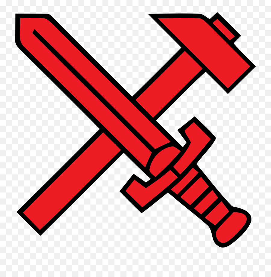 Picture Of Nazi Symbol - Hammer And Sword Png Emoji,Nazi Sign Emoticon