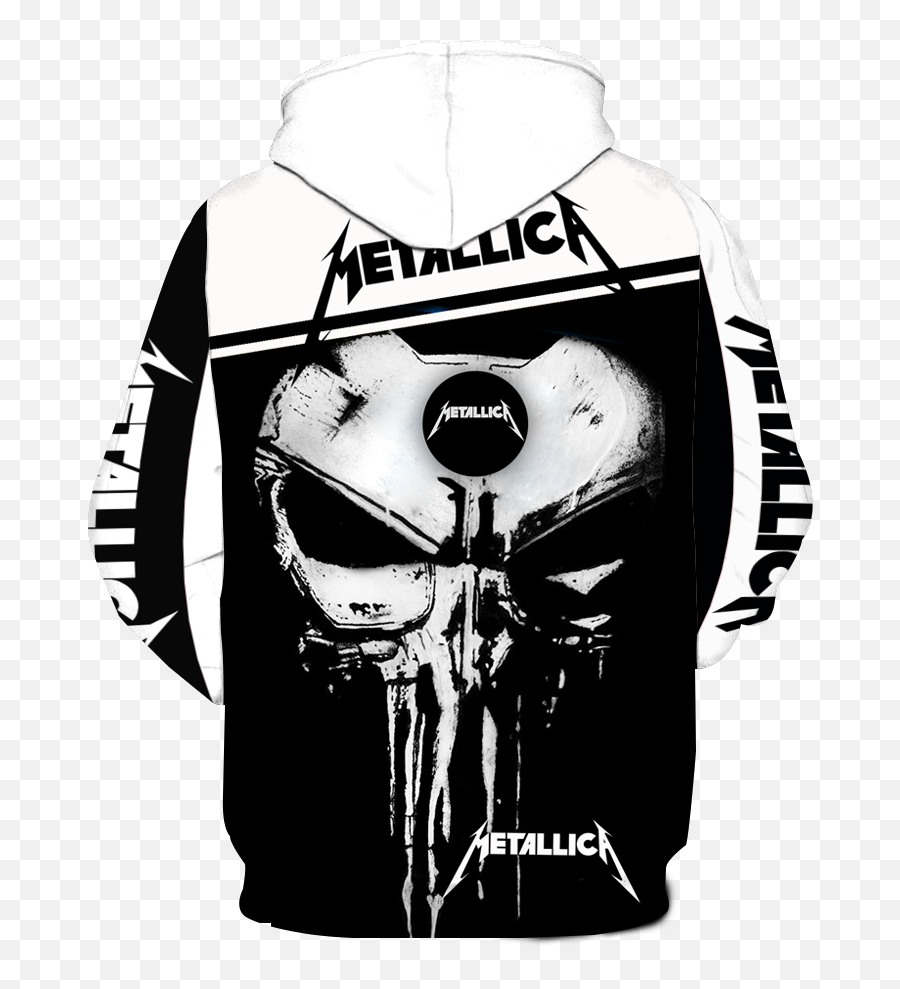 Metallica Punisher Skull Full All Over Print V1426 U2013 Amazing - Ac Dc Horned Skulls Sweater Emoji,What The Emojis Fangles And Demons