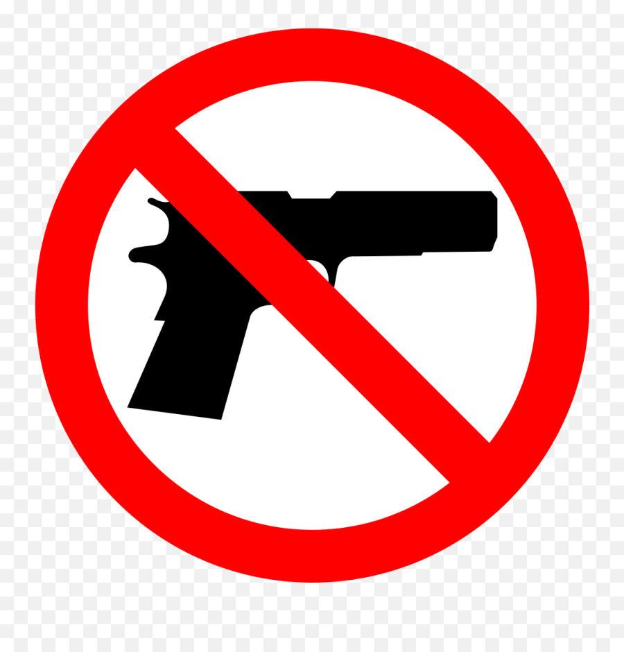 The Fear Of Guns - Transparent No Gun Sign Emoji,Emotion Gun Hitchhiker's Guide
