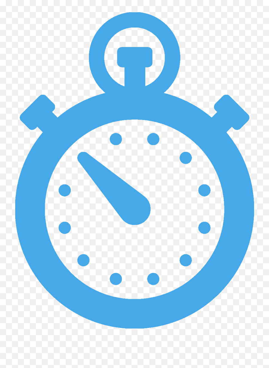 Stopwatch Clipart Track Stopwatch - Stop Watch Blue Transparent Free Emoji,Emoji Race Timer