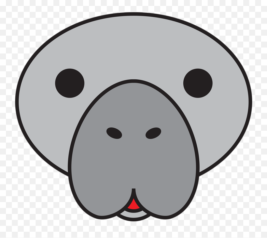 Manatee Clipart Florida State Manatee Florida State - Manatee Face Png Emoji,Florida State Emoji