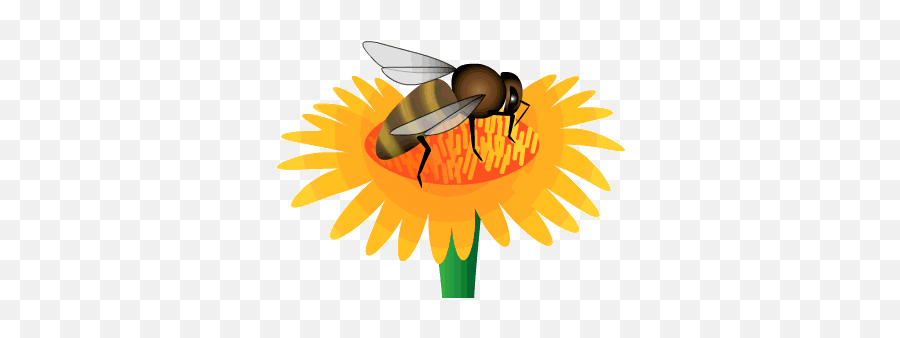 Bee Swarm Gif Gfycat - Flower With Bee Gif Emoji,Bee Swarm Bee Emojis