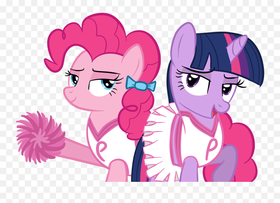 Friendship Is Magic Png - My Little Pony Twilight Pinkie Pie Anime Emoji,Cheerleader Emoji
