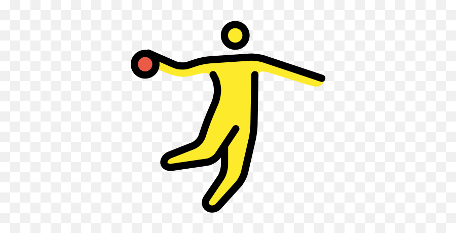 Person Playing Handball Emoji 1 - Handball Emojis,Ios 12.1.4 Emoticons